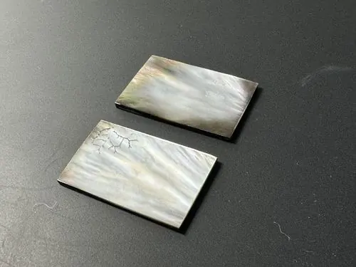 Placa de madre perla Black para incrustaciones de guitarra