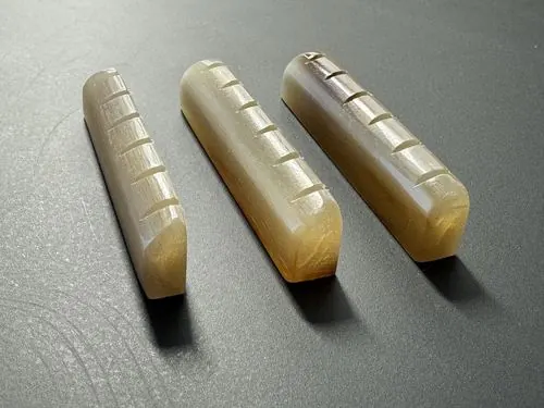 Cejuela tallada de cuerno de buey ámbar para Les Paul y acústica